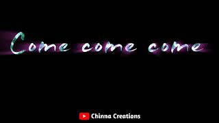 inumulo oka hrudayam Song ❤️😘// whatsapp status video// black screen video// by Chinna Creations