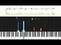 drowning love（oboreru knife）ost chasing kou hard piano tutorial sheets【piano arrangement】