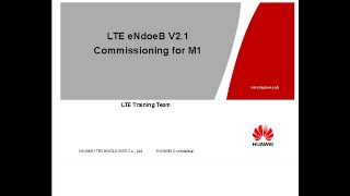 How to do Commissioning of Huawei LTE eNodeB