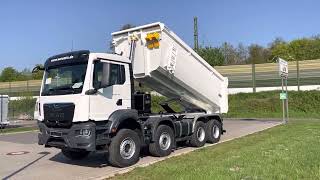 EuromixMTP MAN TGS 37.470 BB 8x4 TMK 18 Mulden Kipper ( Tipper Truck ) Dumper Benne Camion