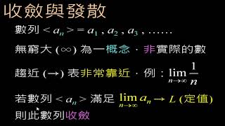 數列的收斂與發散