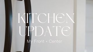 Kitchen Cabinet Refacing with My Front and Center | kitchen update on a budget