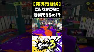 こんなところに潜伏できるの！？【スプラ3】