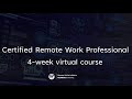 Certified Remote Work Professional