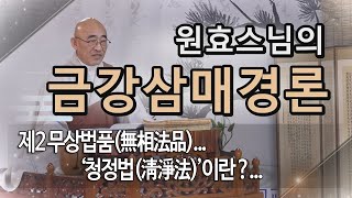 금강삼매경론... 제93회... 제2 무상법품(無相法品)...  ‘청정법(淸淨法)’이란 ?...