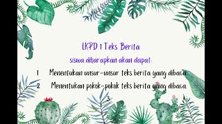 LKPD 1 Teks berita#Bahasa Indonesia#VIII