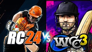 Real Cricket 24 vs WCC3 🔥🔥🔥 Which one is Best Cricket Game for Android? RC24 VS WCC3 Comparison