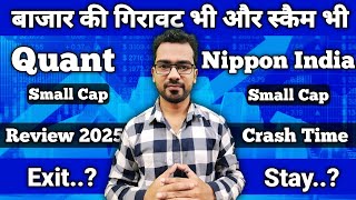 बाजार की गिरावट और Scam से Quant Small Cap और Nippon Small से निकजाये या रुके? | Mutual Fund Review