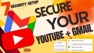 How to Secure Googleaccount | Passkey google| 2 Step verify gmail | Gmail mfa | Google backup codes
