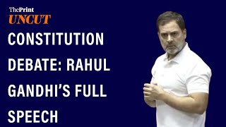 ‘When you defend constitution, you are defaming Savarkar’— Rahul Gandhi to BJP MPs during his speech