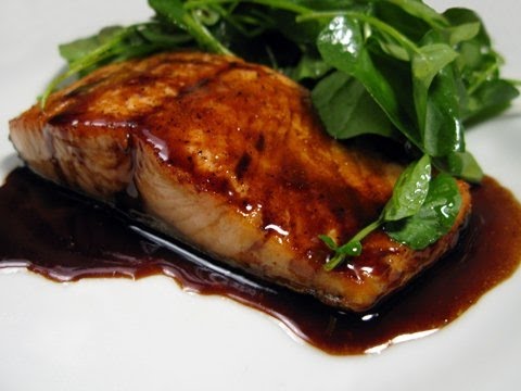Brown sugar and bourbon glazed salmon Brown sugar and bourbon glazed salmon