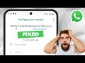 [FIXED] WhatsApp Not Sending Verification Code on Android (2026)