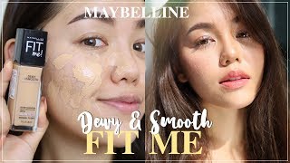 REVIEW ผิวกระจก ฉ่ำๆ MAYELLINE FIT ME Dewy \u0026 Smooth | Wonderpeach