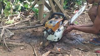 test suara chainsaw new west vs chainsaw motoyama | gergaji mesin senso kayu