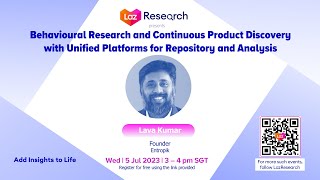 Behavioural Research and Continuous Product Discovery by Lava Kumar