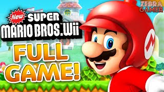 New Super Mario Bros. Wii Full Game Walkthrough!