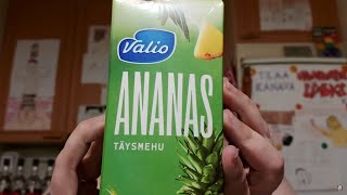 Juomatesti: Valio Ananastäysmehu