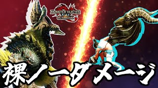 〖狩猟笛・裸ノーダメージ〗VSヌシジンオウガ[上位編]～ヌシ戦で一番苦戦しました…～【モンスターハンターサンブレイク】