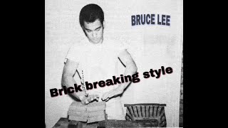 BRUCE LEE BRICK BREAKING STYLE