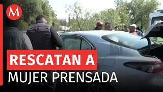 Rescatan a mujer prensada en autopista México-Pirámides, Acolman