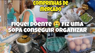 QUASE QUE NÃO CONSIGO GRAVAR  FIQUEI DOENTE 🤮 FIZ UMA SOPA DE VERDURA E CARNE MOÍDA