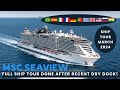 MSC SEAVIEW Full Ship Tour including Yacht Club Cabin, YC Area & Aurea TOP19! UPDATED AFTER DRY DOCK