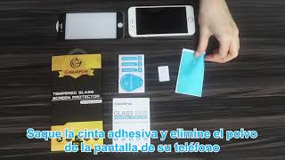 NEARPOW Video de instalación de vidrio templado protector de mica para iPhone 7/8