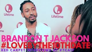 Brandon T Jackson interviewed at Lifetime's Love By The 10th Date Premiere Event #lifetimetv