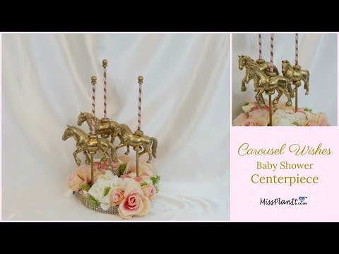 DIY Baby Shower Carousel Centerpiece | DIY Decorations | DIY Tutorial Baby Shower Centerpiece DIY Baby Shower Carousel Centerpiece | DIY Decorations | DIY Tutorial Baby Shower Centerpiece