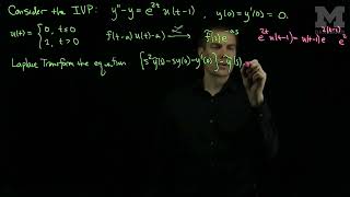 An Initial Value Problem with a Heaviside Function Forcing: An Example