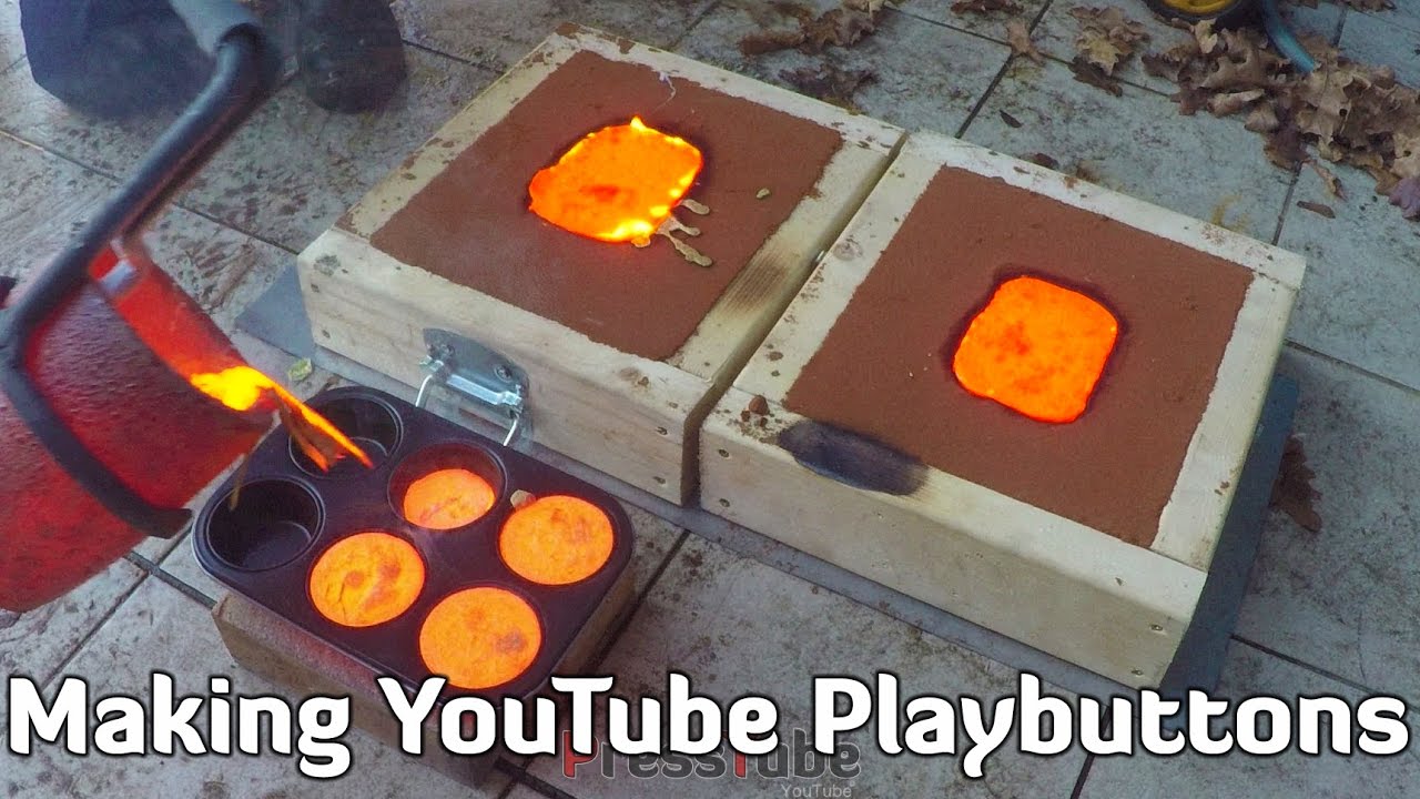 Making Gold Youtube Playbutton Youtube