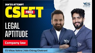 FREE CSEET Batch Legal Aptitude (Lec 7) | January 25 Attempt | Adv Chirag Chotrani