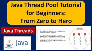 Java Thread Pool Tutorial for Beginners: From Zero to Hero | Java thread pool | Java Threads