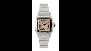 Cartier Santos Galbee Pre Owned Watch Ref 2423