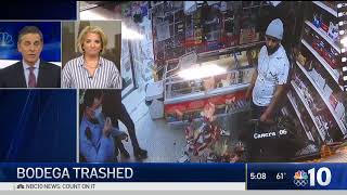 Caught on Cam: Woman Ransacks North Philadelphia Corner Store | NBC10