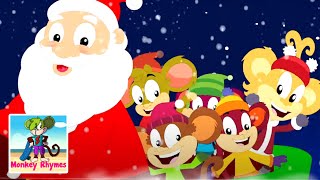 Five Little Monkeys | Christmas Songs for Kids | Christmas Carols | Nursery Rhymes & Kids Songs