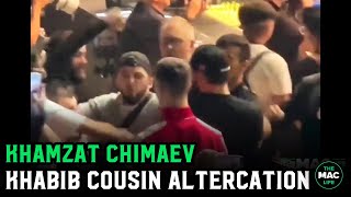 Khamzat Chimaev vs. Khabib Nurmagomedov's Cousin UFC 280 Incident Best Angle