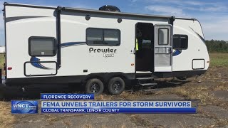 FEMA unveils trailers for Hurricane Florence victims