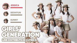Girls' Generation - Girls' Generation 소녀시대 (Line Distribution+Lyrics Color Coded) PATREON REQUESTED