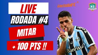 LIVE DICAS #4 RODADA | CARTOLA FC 2023 | TIME PARA +100 PONTOS