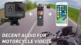 Decent audio on a budget for your motorcycle videos