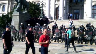 Sindikalni protest zbog Zakona o radu  12 07 2014g