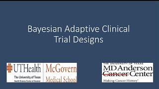 Charles Green: Bayesian Adaptive Trial Designs