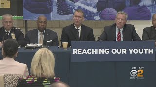Mayor Bill De Blasio Defends Policies In Face Of Rising Crime In NYC