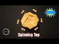 ORIGAMI PAPER SPINNING TOP | SIMPLE AND EASY PAPER TOY