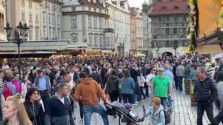 Prague City Centre crowd