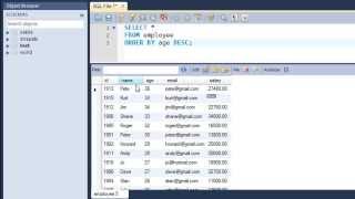 SQL Tutorial - 25: The ORDER BY Clause