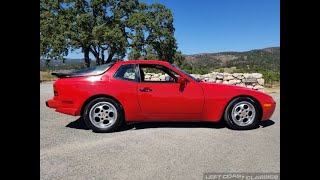 1987 Porsche 944 Turbo in Guards Red over Black