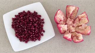 How to Deseed a Pomegranate in 1 minute  #howtocutpomegranate    #HowToRemovePom