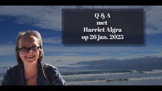 Q \u0026 A met Harriet Algra op 26 januari 2025